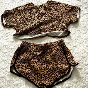 Crap top and shorts set